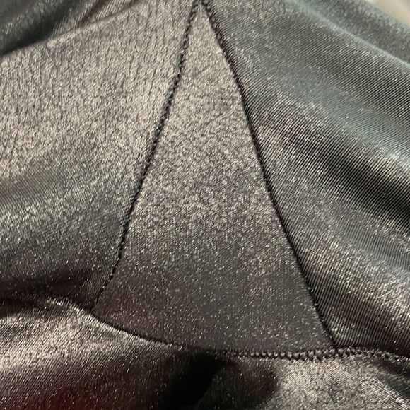 SPANX shiny black faux leather look leggings small - Picture 6 of 8